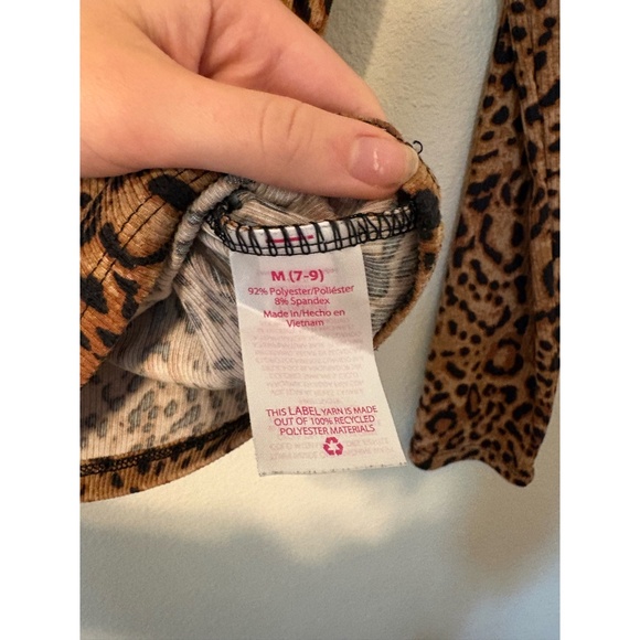 No Boundaries | Comfy Ribbed Mockneck Long Sleeve Top in Leopard Print - Picture 2 of 6